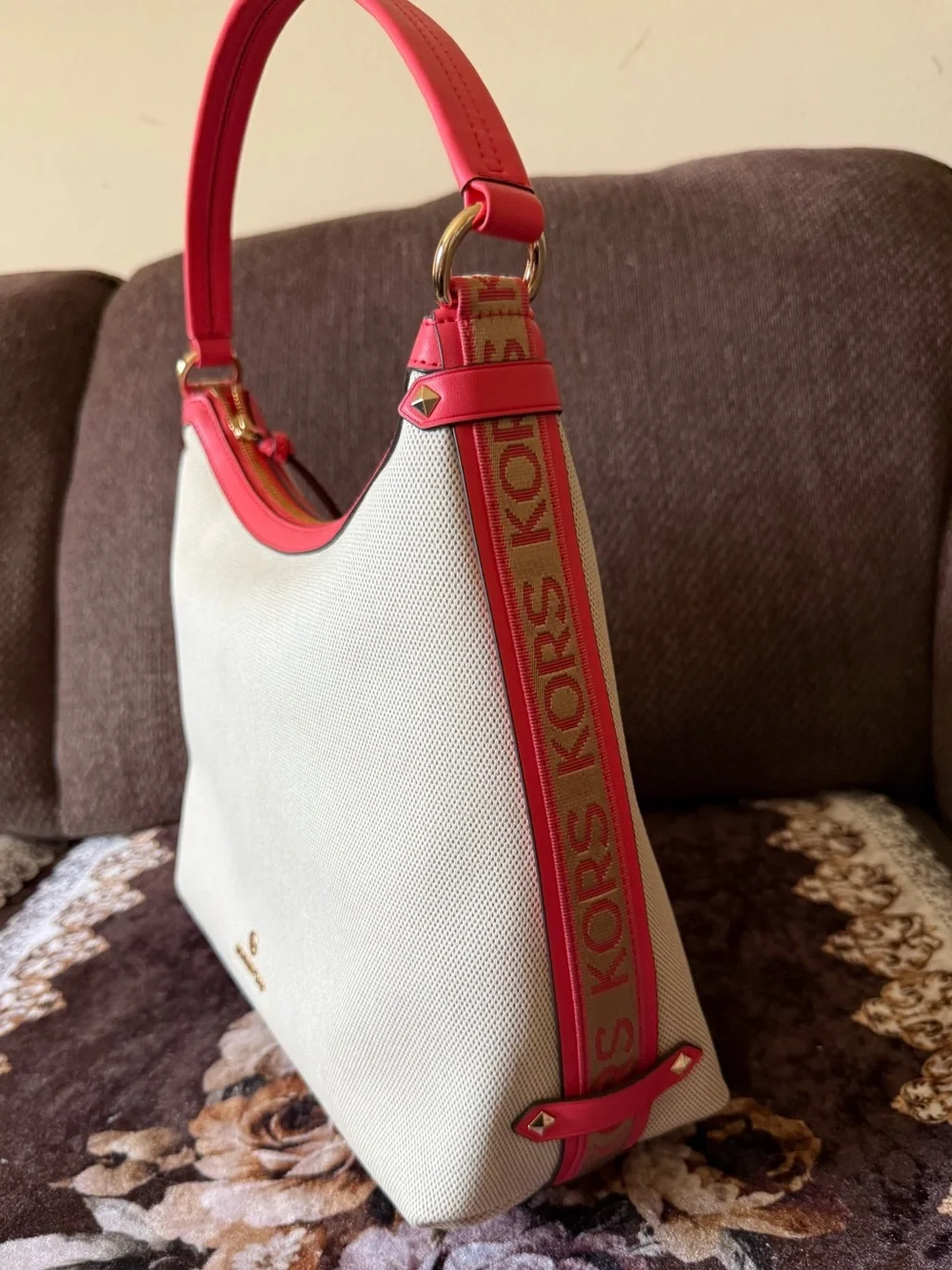MICHAEL KORS Maeve Dahlia Large Hobo Shoulder Bag NWT